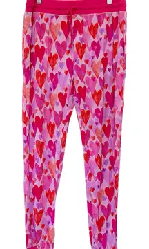 Little Sleepies Pink Heart Print Pajama Pants Sz M