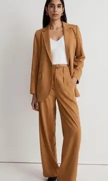 Madewell The Neale Straight-Leg Pant in Drapeweave tan
