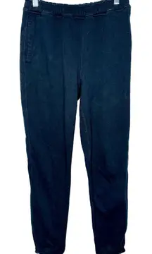 Abercrombie & Fitch Soft AF Black Cotton Fleece Elastic Sweatpant Joggers Size S