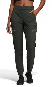 Athleta Headlands Hybrid Cargo Joggers Womens 6 Green Utility Gorpcore Techwear