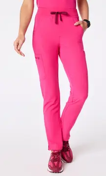 FIGS Yola Scrub Pants Shocking Pink