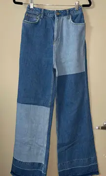 wide leg jeans