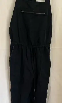 Wilfred Black Denim Overalls Modern Workwear Style size xs