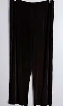 Chico’s Travelers Brown Pull On Pants Elastic Waist Large 12 Chico 2