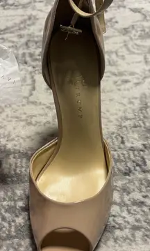 Ivanka Trump Nude Peep-Toe Heels