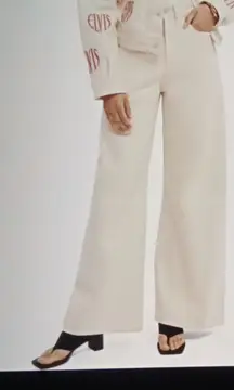 Scotch & Soda The Wave Button Closure Wide Leg High Waist Womens 27