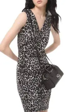 Black Leopard Dress