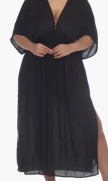 Boho Me Smocked Waist Maxi Dress Medium black