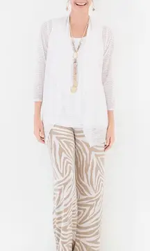 Chico’s Travelers Zebra Print Pull On Pants