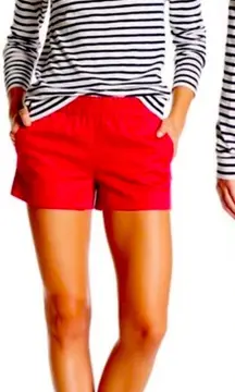 NWT J.Crew Coral Linen Blend Pull-On Side Tie Casual‎ Shorts Size XS