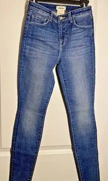 L'AGENCE‎ Women's Marguerite Blue High-Rise Skinny Jeans Size 25