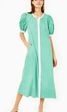 NWT Addison Bay Cabana Dress in Palm Stripes Sz. XS