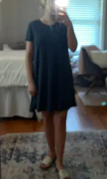 Gray T-shirt Dress