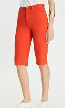 Tory Burch High Rise Cropped Jeans orange women's size 28 NEW WITH TAGS