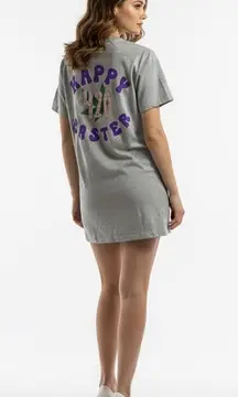 Women's Unbranded Short Sleeve Tee Gray Purple S