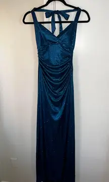 Sparkly Turquoise Formal Dress 