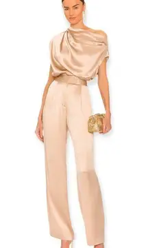 The Sei x REVOLVE‎ Wide Leg Trouser in Champagne