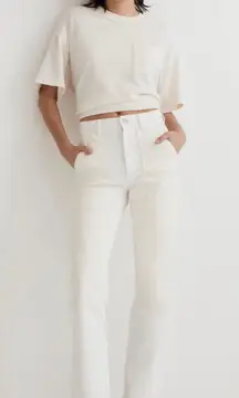 Jeans The '90s Straight: Two-Tone Workwear Edition White 33 NWT New