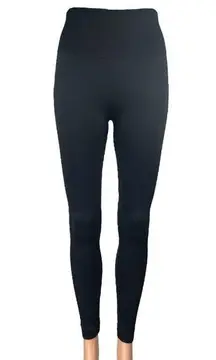 Set Active Black Skinny Leg Mid Rise Stretch Athletic Yoga Gym Leggings Pants S