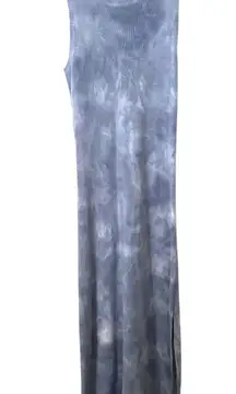 SPLENDID Tie Dye Midi‎ Knit Tank Dress Blue Small
