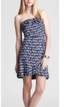 Lilly Pulitzer Flor Navy‎ Oh Buoy Strapless Dress