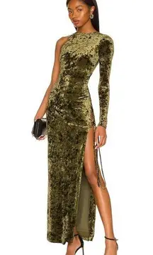 Camila Coelho  Gabriel Maxi Dress in Olive Green
NWT