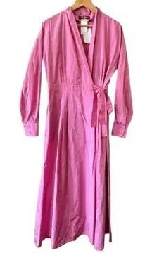 MAX MARA Pink Taffeta Trench Coat Dress Size 12