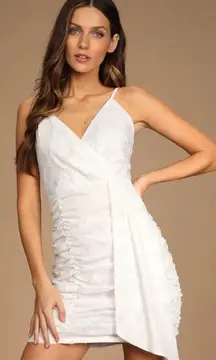 Lulus NWT Homecoming White Dress Lace V Neck