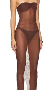 REVOLVE Bananhot Alice Dress Brown Net Size‎ Small New with Tag