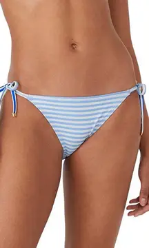 Kate Spade‎ String Bikini Bottom Ringmaster Stripe Blue White Size Medium Womens