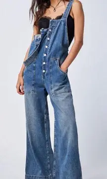 NWT We the Free Fields of Flowers Overalls Large 