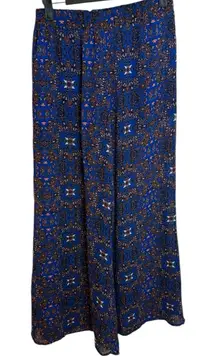 Lush Bohemian Sheer Wide Leg Palazzo Pants