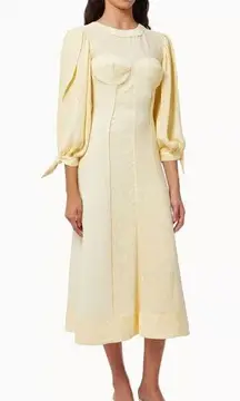 Jonathan Simkhai puff Sleeve midi