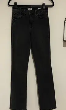 Frame Black Le Mini Boot Cut Jeans Size 28