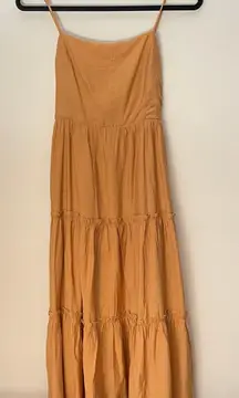 Elodie Yellow Midi Dress