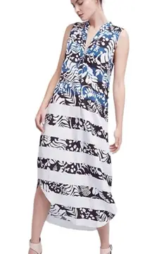 Mara Hoffman Anguilla Tropical Print Tencel Shirtdress Size Medium