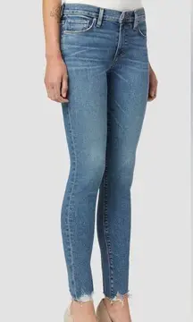 Hudson Jeans  Nico Mid-Rise Super Skinny Ankle Jean - Dark Blue Size 28