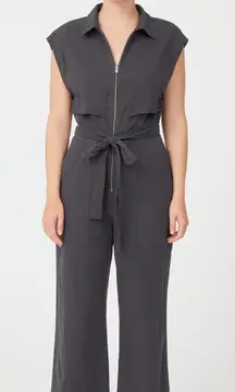 SAINT‎ ART Maxine Belted Cargo Jumpsuit Navy Blue Small