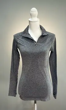 Gray ZYIA Active L/S Workout Top Size S EUC
