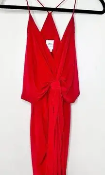 NWT MISA Los Angeles Domino Mini Dress in Red