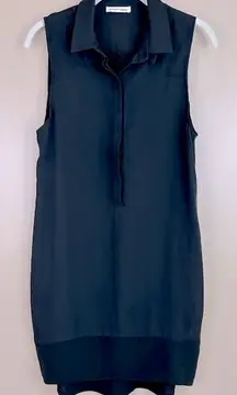 Second Female Copenhagen Black Sleeveless Manja Long Shirt Tunic Small