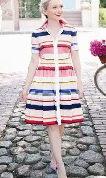 Kate Spade New York Spice Things Up Berber Stripe Shirt Dress Sz.4