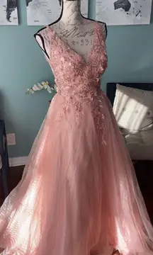 Blush Prom Dress Ball Gown A-line