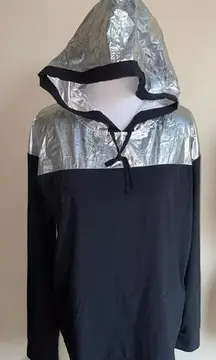 Victoria’s Secret Sport Metallic‎ Silver Hoodie S