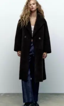 Double Faced Faux Fur Coat