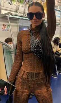 I.AM.GIA Kenzie Bodysuit 2.0 Croc Animal Print Loud Streetwear NYC‎ Small