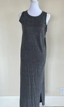 Current/Elliott The Perfect Muscle Tee Sleeveless Maxi Dress Heather Grey Sz 6-8