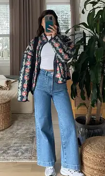 Free People Chloe Quilt Floral Jacket