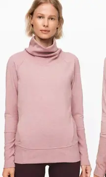 Lululemon High Lines pullover Sweatshirt Top 4 Cowl Neck Pocket Running Winter