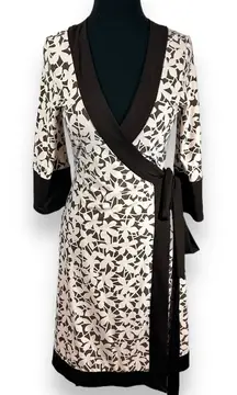 Diane Von Furstenberg Renny Silk Jersey Wrap‎ Dress Womens 4
